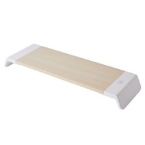 컴퓨터모니터받침대 무선충전 원목 책상 사무실스탠드 정리 수납 선반 데스크테리어