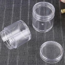 비즈분리보관 뚜껑형 투명용기 10ml 10개 DIY키트 수분공급 미니 기내용, 투명