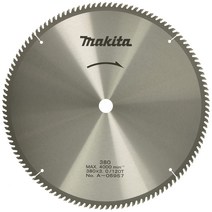 마키타 (Makita) 칩 톱 더블 슬릿 외경 380mm 칼날 수 120T 일반 목재 용 (탁상 마르노코) A-05957