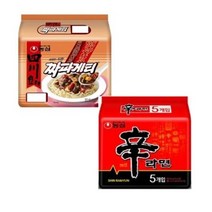 농심 신라면 멀티(5입) 1팩+사천짜파게티 멀티(4입) 1팩 봉지라면 짜장라면 매운라면, 9