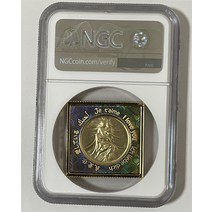 발렌타인 데이 평생 도금 기념 도장 NGC70 기념주화 행운의상징 대박기원선물