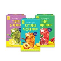 녹차원 [녹차원] 신상에이드 3종 (그린티유자+석류오미자+얼그레이복숭아) [시원한 맛있는맛] [녹차원] 신상에이드 3종 (그린티유자+석류오미자+얼그레이복숭아) [정성가득한 맛좋은], 11세트