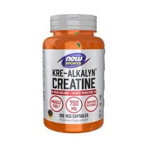 NOWSportsNutritionKre-AlkalynCreatine750mgMassBuilding*/Production*120Veg캡슐, 120.0인분 (1팩)