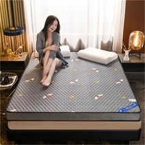 메모리폼토퍼 발열 토퍼 UVR 통기성 메모리 폼 필링 라텍스 매트리스 풀 사이즈 다다미 패드 침대 접을