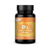 RIGHTREMEDIES비타민D31000IU(25mcg)aryBone NoArtificialPreservativesColorsFlavorsEasytoSwal180Softgels 소, 180개(1팩)