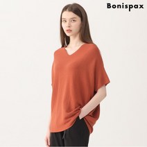 [보니스팍스(여성의류)] [보니스팍스]브이넥루즈핏니트-MS75KP046