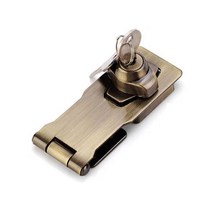 트위스트 노브 키드 잠금 HASP 자물쇠 캐비닛 보안 도어 밴 잠금 장치, 2.5 인치, 녹색 청동