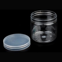 슬라임 용기 소분 투명 원형 케이스 원통 투명 공병 7CM 200ML 슬라임통 슬라임용기 요거트용기 투명원통케이스