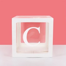 촬영박스10 개/몫 A-Z 웨딩 생일 파티 장식 베이비 샤워 풍선 아이 상자, 07 1pcs C Box