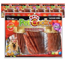 펫쿡 대용량 간식 소고기큐브 300g x5봉, z83.연어치킨슬라이스300g x 5봉