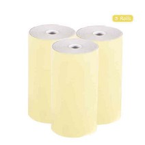 Paperang & 미니 프린터 감열지 57x30mm POS 모바일 블루투스 금전 등록기 종이 롤링 논문 Pos, 03 Yellow 3 Rolls