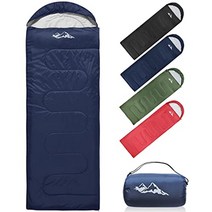 한겨울침낭 일본직수입 【amazon 브랜드】 침낭 슈라프 봉투형 경량 콤팩트 방수, 3.레드, 2. 약 1.4kg