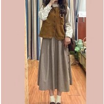 가을과 겨울 세트로 한 세트 매치스몰 스커트 투피스 쿨맥스 3종 세트