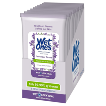 WetOnes 손세정 물티슈 라벤더 보습 20개입 여행 용 10팩, 20카운트(10팩)