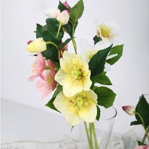 고속터미널꽃시장 크리스마스로즈 장미조화 53cm, 단품