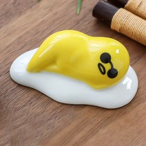 일본 캐릭터 수저 젓가락 받침대, 안경 계란, 1개