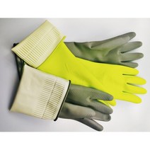 마미손 칼라 파스텔 고무장갑 그린 그레이 5켤레, 그린 중 - 5개