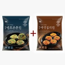 1+1 사옹원 한입아삭김치전 300g + 한입땡초부추전 300g, 1세트