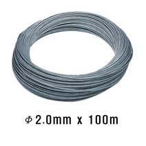 스틸 와이어로프 2.0mm x 100m 1롤