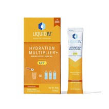 리퀴드이브 하이드레이션 멀티플라이어+ 이뮨 서포트 드링크 믹스 탠저린 16g, 10개입