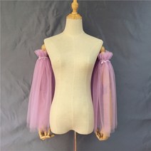 핑크 만삭 촬영 돌잔치 팔뚝 커버 소매 웨딩 드레스 볼레로 벌룬 케이프 퍼프