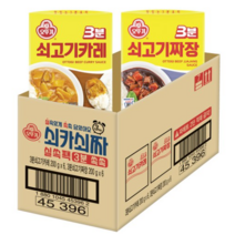 오뚜기 쇠카쇠짜 3분 실쏙팩 3분 쇠고기카레 200g x 6p + 3분 쇠고기짜장 200g x 6p 세트, 5개