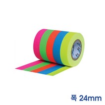 PRO GAFFER TAPE 끈적임 없는 1인치 프로게퍼테이프 (폭24mm x 길이23m), 1개, 퍼플/G125MPURPLE