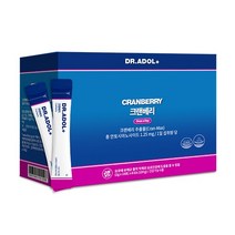 닥터아돌 크랜베리 요로 건강에 도움을 줄 수 있는 미국산 크랜베리추출물(Cran-Max)이 함유, 1box, 60포