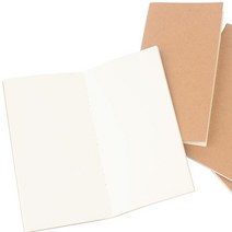 크래프트 무지 미니 슬림 노트 연습장 화이트 브라운 색상선택 10개입 1세트, 1개, 화이트 10개입