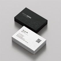 기업 05 명함 비즈니스 영업 홍보 부동산 공인중개사 제작 감성 고급 심플 로고 디자인, 일반지_스노우 무광코팅500매