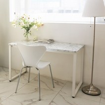 엘리브 가네스 1500 마블 책상 테이블 sd036, 한림마블/블랙