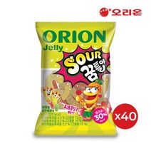 오리온 SOUR 꿈틀이 젤리, 67g, 40개