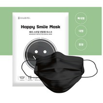 국내산 비말차단 3중 MB필터 덴탈 마스크 블랙 대형 1박스 (60매) 대량주문 가능, 마스크 블랙-대형 60매