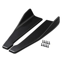 48cm 리어 범퍼 사이드 스커트 확장 바디 키트 범 아우디 rs3 rs4 rs5 rs6 a6 c6 c5 a4 a3 액세서리, 검은색