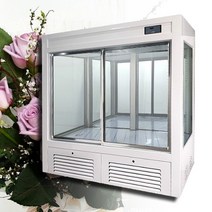 삼호 꽃냉장고 화이트1500 꽃쇼케이스냉장고 내부조명, 서울지역무료, 스텐