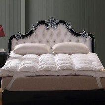 VESCOVO 구스 다운 매트리스 토퍼 부드러운 등 보호 다다미, 150x200cm(59x79in), soft mattress topper