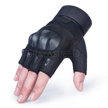 남녀공용 터치스크린 오토바이 라이딩 장갑 너클 보호 전체 손가락 장갑 여름, Fingerless Black+M