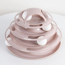 4 레벨 고양이 장난감 타워 트랙 고양이 장난감 대화 형 고양이 지능 훈련 놀이 판 고양이 타워 애완 동물 제품 고양이 터널, 회색