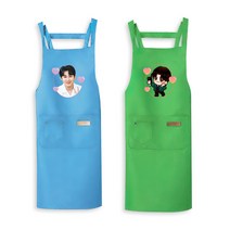 핫가이 김희재 커스텀 4종(4색) 포토/캐릭터 앞치마, 베이지(캐릭터)