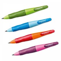 이지에고 스타빌로 학용품 펜슬 3.15mm 초등생 필기용품 샤프연필 HB, R-오렌지/레드