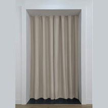 해봄 현관 중문 공간분리 커튼 행거 책장 드레스룸 수납장 선반 가리개 가벽, 뉴그레이+압축봉