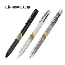 라인플러스 라탄 3색 볼펜 0.7mm, 1개, 바디 화이트