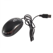 USB 유선 광 마우스 게이밍 게이머 LED DELL ASUS 블랙 케이블 PC 노트북 컴퓨터 E-Sports 용 사일런트 오피스, [01] black