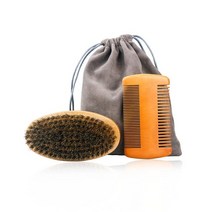 구렛나루 수염 boar bristle wood beard brush hairdresser shaving tools 남자 콧수염 빗 선물 가방 이발사 수염 손질 세트 헤어 빗, 수염 브러쉬 세트