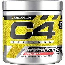 Cellucor C4 부스터 오리지널 헬스 프리워크아웃 체리 라임 30 서빙 195 g, 6개, 195g