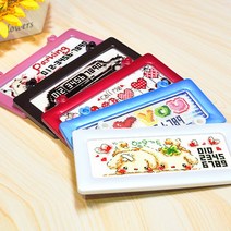하트주차번호판 패키지, Type1 하트번호판주차-빨강, 1set