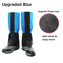 방수경량안전화 야외 레깅스 각반 하이킹 캠핑 등반 스키 사막 다리 커버 부츠 신발 커버 다리 보호 가드