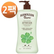 Hawaiian Tropic 애프터 선 모이스처라이저 라임 쿨라더 16.0fl oz, 2팩