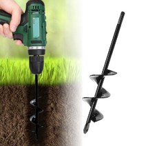 씨앗 모종 나무심기 땅파기 드릴날 4 5 8cm 구멍파기 모종삽 대용 감자심기, 4)5x45