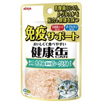 아이시아 건강캔 파우치 면역서포트 40g 고양이간식, KPM-5 닭가슴살후레이크